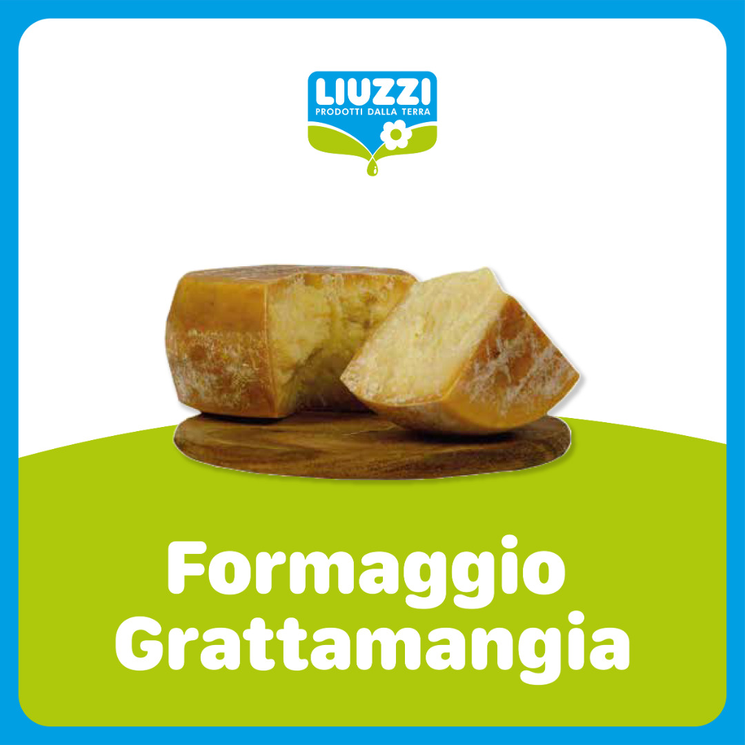 formaggio grattamangia stagionato 12 mesi 500g Liuzzi Latticini