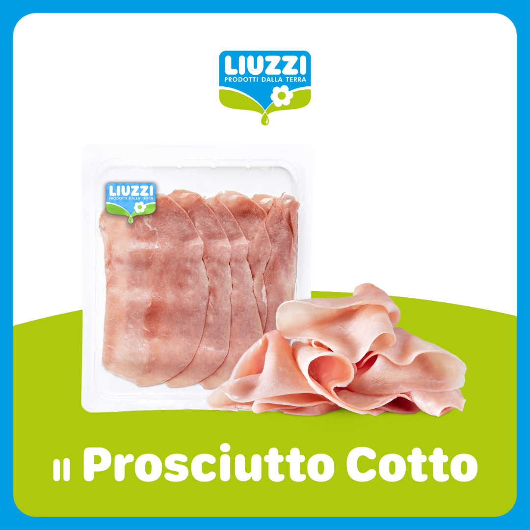 prosciutto cotto affettato 100g senza glutine Liuzzi Latticini