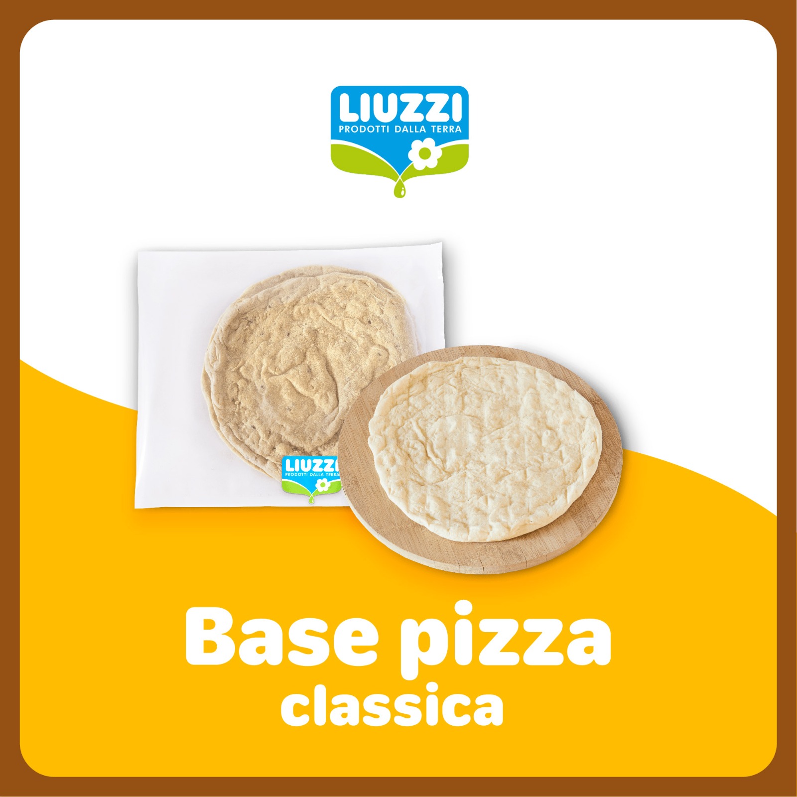 base pizza artigianale pugliese 2x150g Liuzzi Latticini