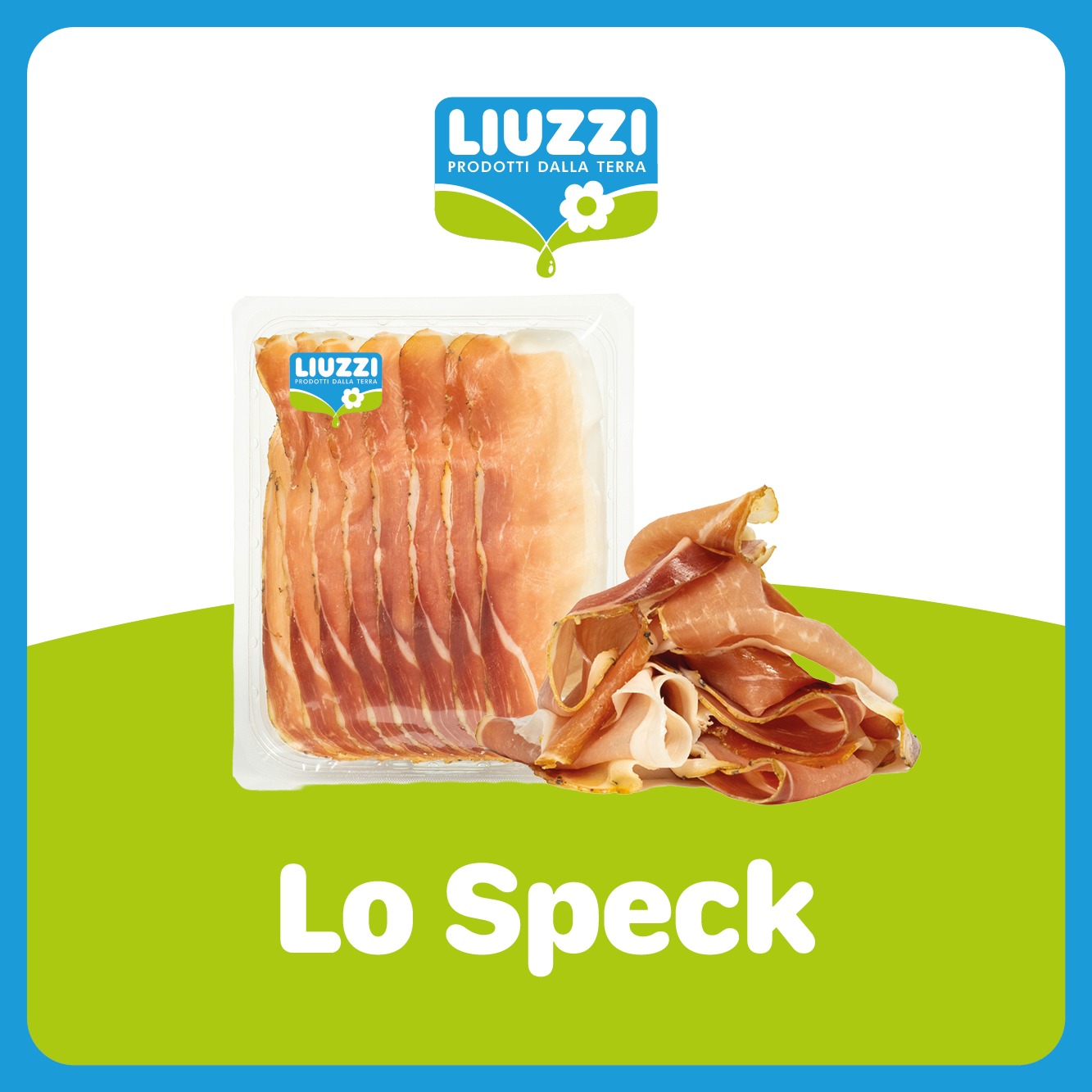 speck affettato senza glutine 100g Liuzzi Latticini